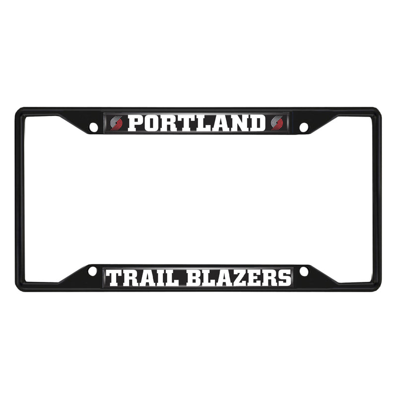 NBA Portland Trail Blazers Black Metal License Plate Frame