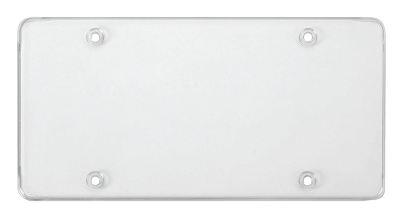 UNBREAKABLE CLEAR FLAT LICENSE PLATE TAG MOUNT HOLDER FRAME BUMPER SHIELD COVER