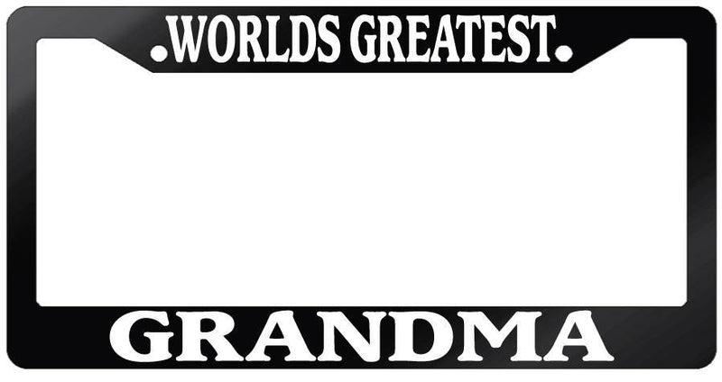 Glossy Black License Plate Frame WORLD&