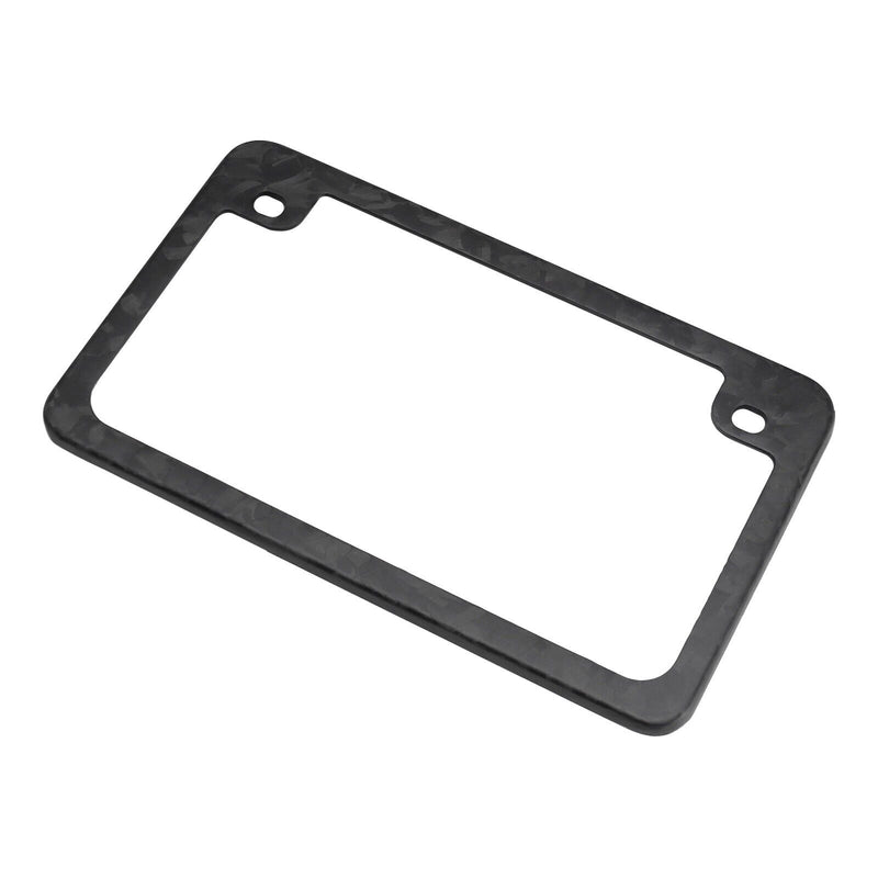 Forged Matte Carbon Fiber Motorcycle License Plate Frame