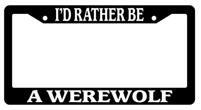 Black License Plate Frame I&