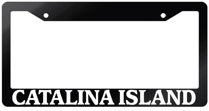 Glossy Black License Plate Frame CATALINA ISLAND Auto Accessory 1171  Mod-GRAPH9856236-7209