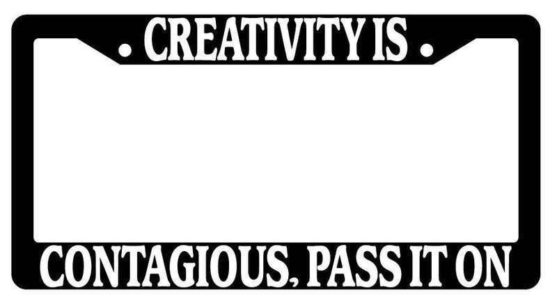 Black License Plate Frame Auto Accessory Creativity-Is  Mod-GRAPH9856236-104