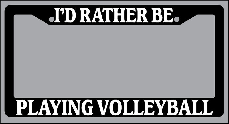 Black License Plate Frame "I&