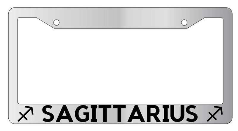 Chrome License Plate Frame Auto Accessory Sagittarius 2612  Mod-GRAPH9856236-5044