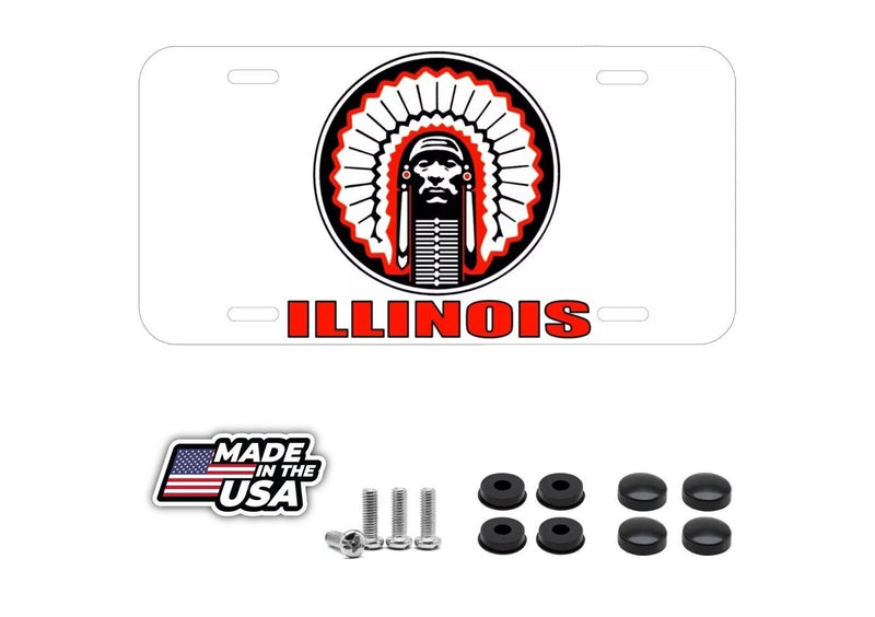 License Plate Illinois University College Alumni