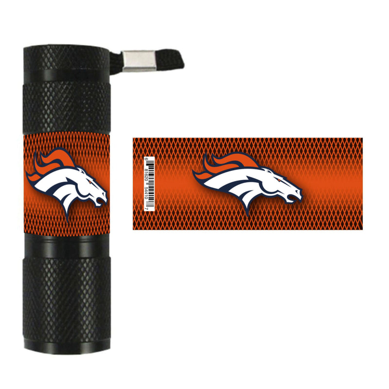 NFL Denver Broncos LED Flashlight 1.1"x.3"x3.4"