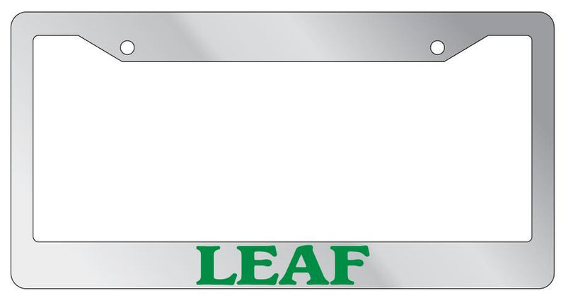 Chrome License Plate Frame Leaf Green Auto Accessory Novelty  Mod-GRAPH9856236-4312