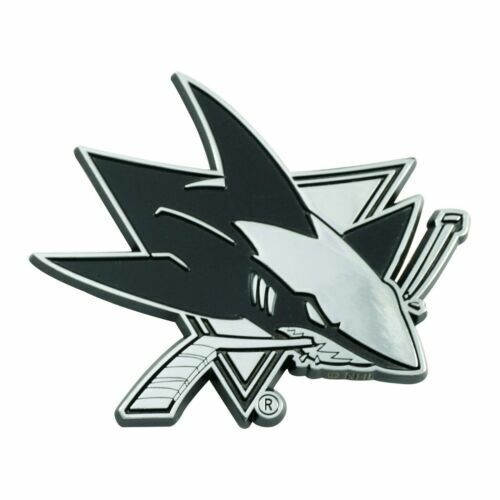 NHL San Jose Sharks Diecast 3D Chrome Emblem Car Truck RV