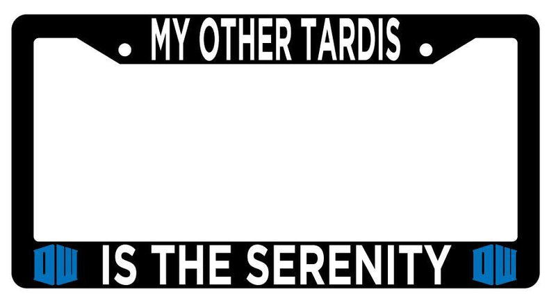 Black Plastic License Plate Frame Auto Accessory Other Tardis Is The Serenity  Mod-GRAPH9856236-3189