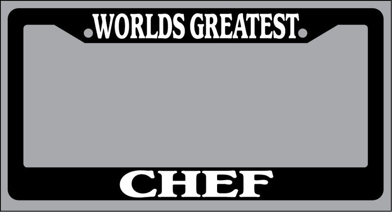 Black License Plate Frame World&