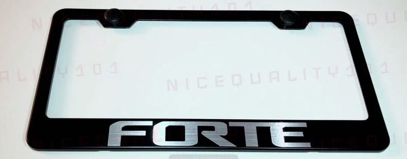 Forte Stainless Steel Chrome Finished License Plate Frame Holder