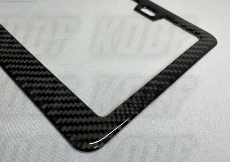 License Plate Frame Real 100% Carbon Fiber Cover Car Accessories