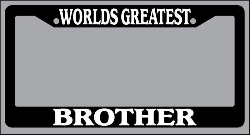 Black License Plate Frame World&