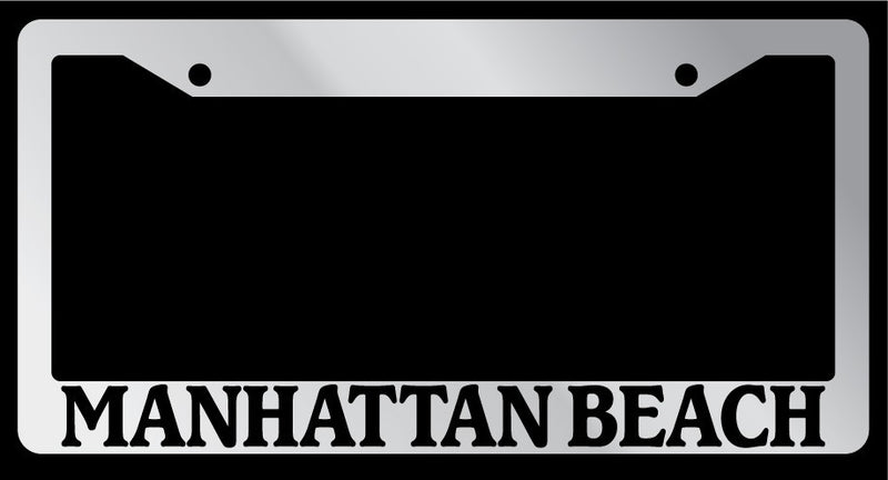 Chrome License Plate Frame Manhattan Beach Auto Accessory 974  Mod-GRAPH9856236-4231