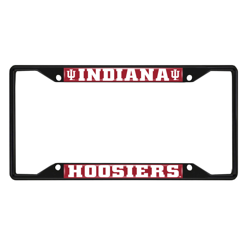 NCAA Indiana Hoosiers Black Metal License Plate Frame