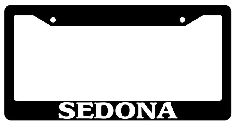 Black License Plate Frame Sedona Auto Accessory Novelty  Mod-GRAPH9856236-294