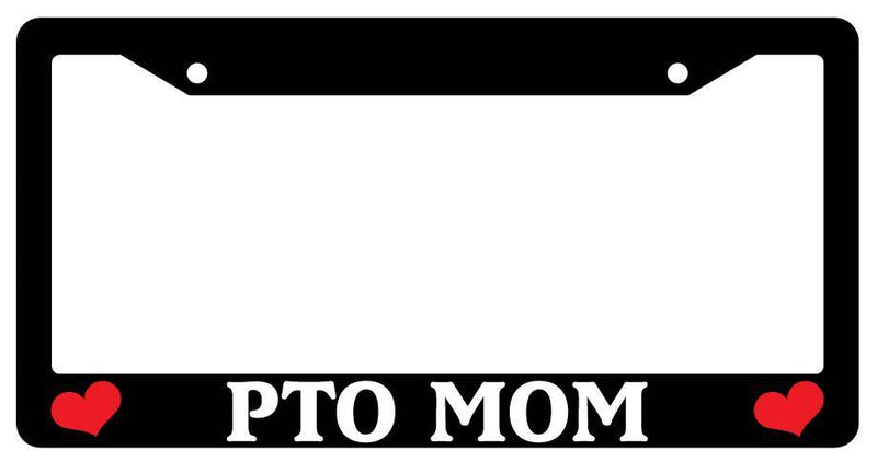 Black License Plate Frame PTO MOM Auto Accessory Novelty  Mod-GRAPH9856236-1979