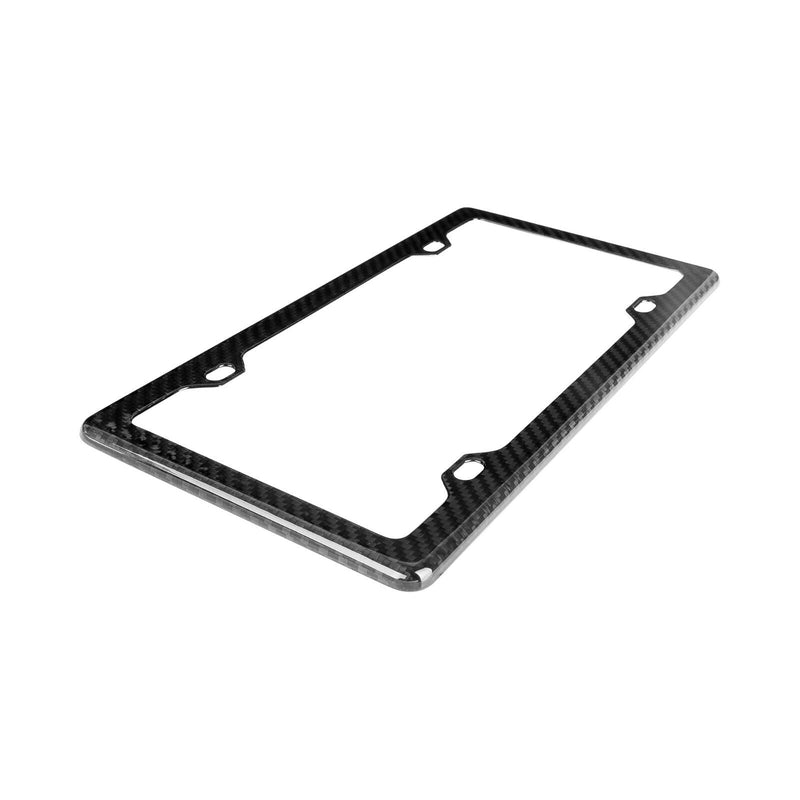 REAL 100% CARBON FIBER LICENSE Plate Frame COVER ORIGINAL 3K TWILL JDM /FF F v3