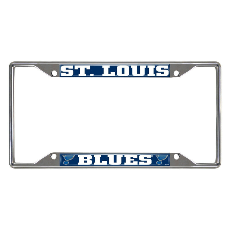 NHL St. Louis Blues Chrome Metal License Plate Frame