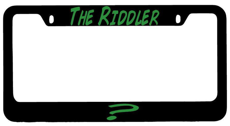 The Riddler Black METAL License Plate Frame  Mod-GRAPH9856236-7807