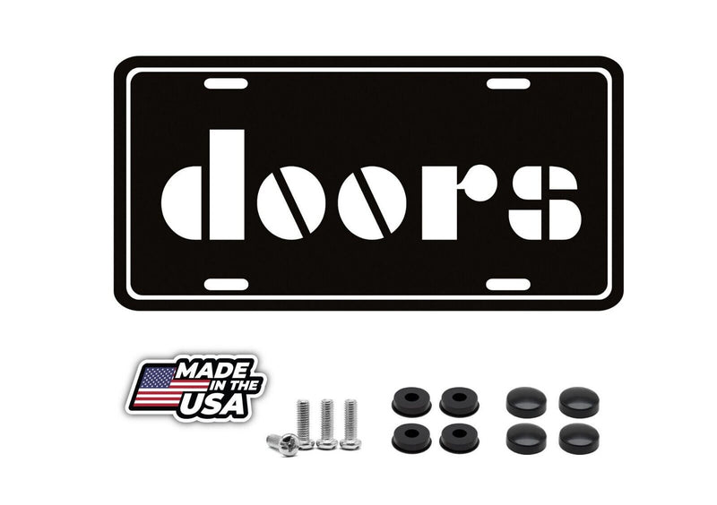 Doors license plate metal wall sign front tag vanity plate THE DOORS Music Band