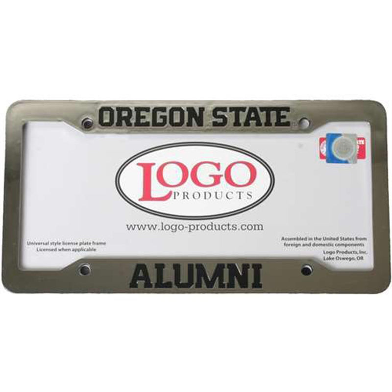 NCAA Oregon State Beavers Metal Chrome License Plate Frame - Alumni