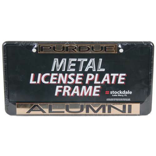 NCAA Purdue Boilermakers Metal Alumni Inlaid Acrylic License Plate Frame