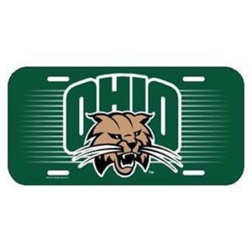 NCAA Ohio University Bobcats Plastic License Plate