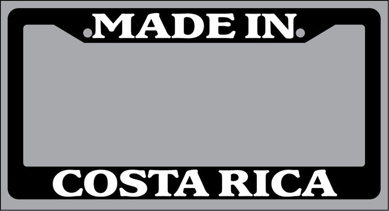 Black License Plate Frame Made In Costa Rica Auto Accessory 2003  Mod-GRAPH9856236-2665