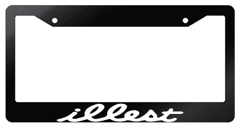 Illest Glossy Black License Plate Frame For JDM Auto  Mod-GRAPH9856236-7030