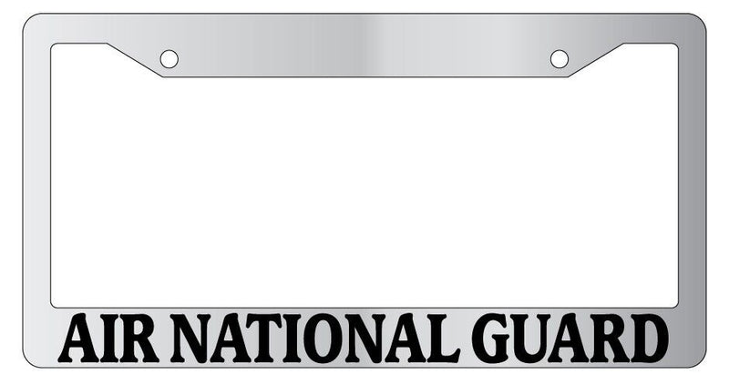 Chrome METAL License Plate Frame AIR NATIONAL GUARD  Mod-GRAPH9856236-8108