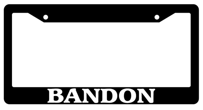 Black License Plate Frame Bandon City State Auto Accessory Novelty  Mod-GRAPH9856236-358