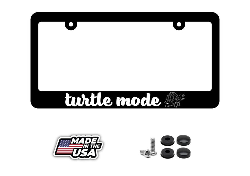 Turtle Mode License Plate Frame Lowered jdm funny low slow v2