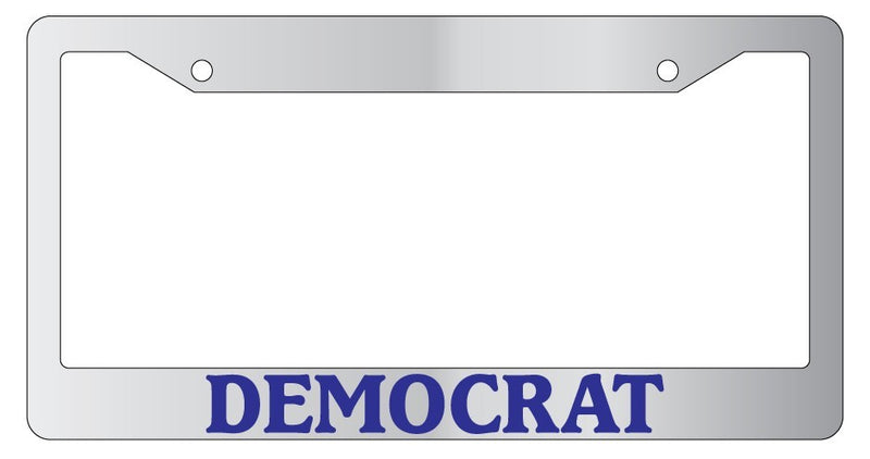Chrome License Plate Frame Democrat Auto Accessory 689  Mod-GRAPH9856236-5031