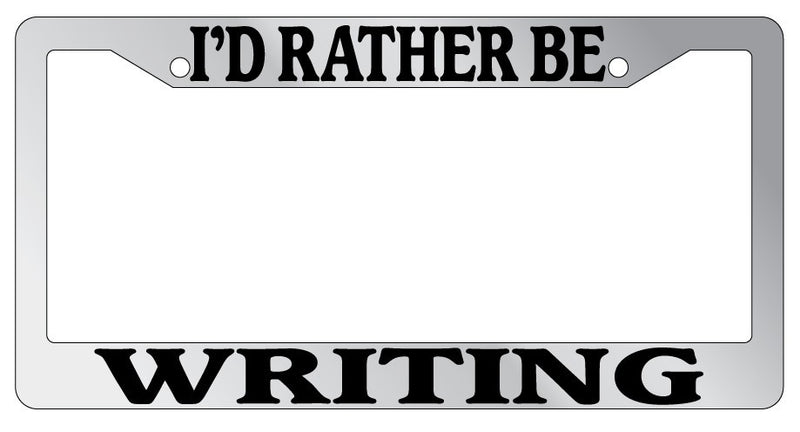 Chrome METAL License Plate Frame I&