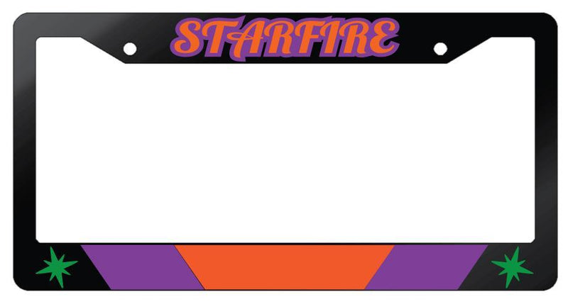 Starfire Glossy Black Plastic License Plate Frame DC  Mod-GRAPH9856236-6987