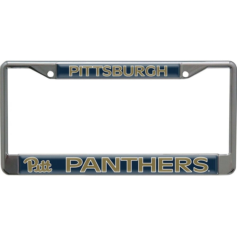 NCAA Pittsburgh Panthers License Plate Frame - Chrome