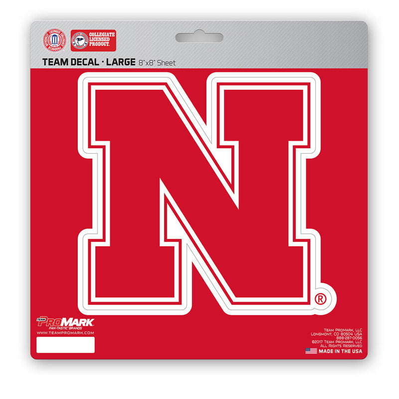 NCAA Nebraska Cornhuskers Decal Large 8"X8" Auto RV Cooler Luggage