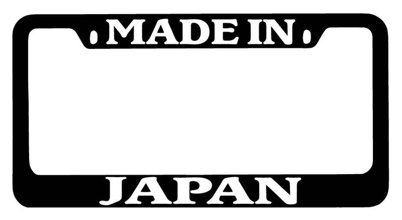 Black METAL License Plate Frame Made In Japan Auto Accessory 1494  Mod-GRAPH9856236-9138