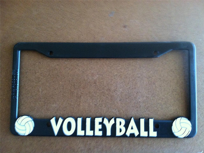Black License Plate Frame Volleyball Auto Accessory Novelty  Mod-GRAPH9856236-15