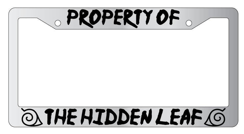 Chrome License Plate Frame Property Of The Hidden leaf Accessory Naruto  Mod-GRAPH9856236-4959