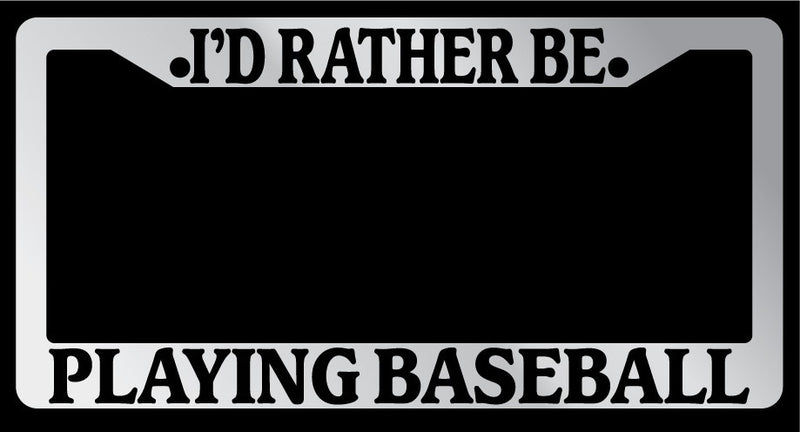Chrome License Plate Frame "I&