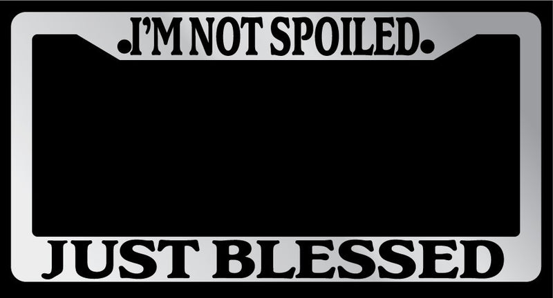 Chrome License Plate Frame "I&