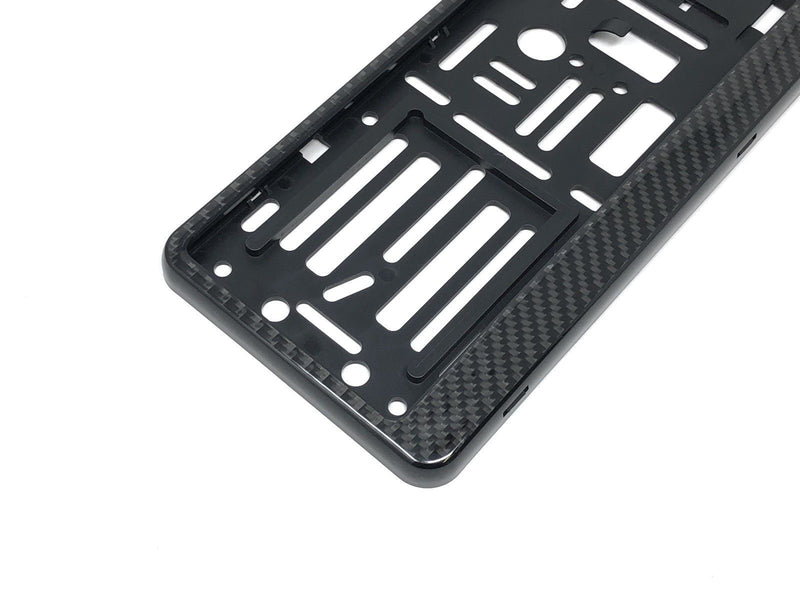 Real Carbon Fiber European Size License Plate Frame Holder
