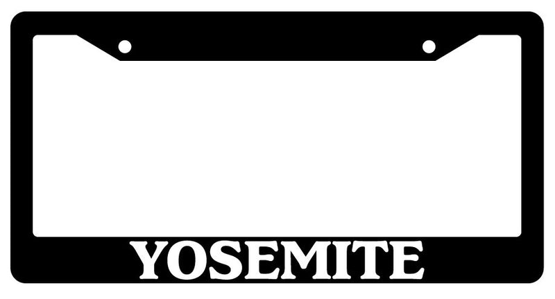 Black License Plate Frame Yosemite Auto Accessory Novelty National Parks  Mod-GRAPH9856236-1603
