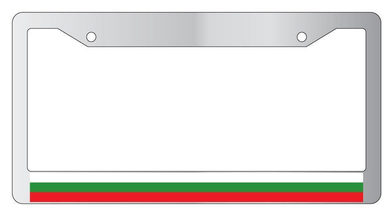 Bulgaria Chrome License Plate Frame World Flags  Mod-GRAPH9856236-4989