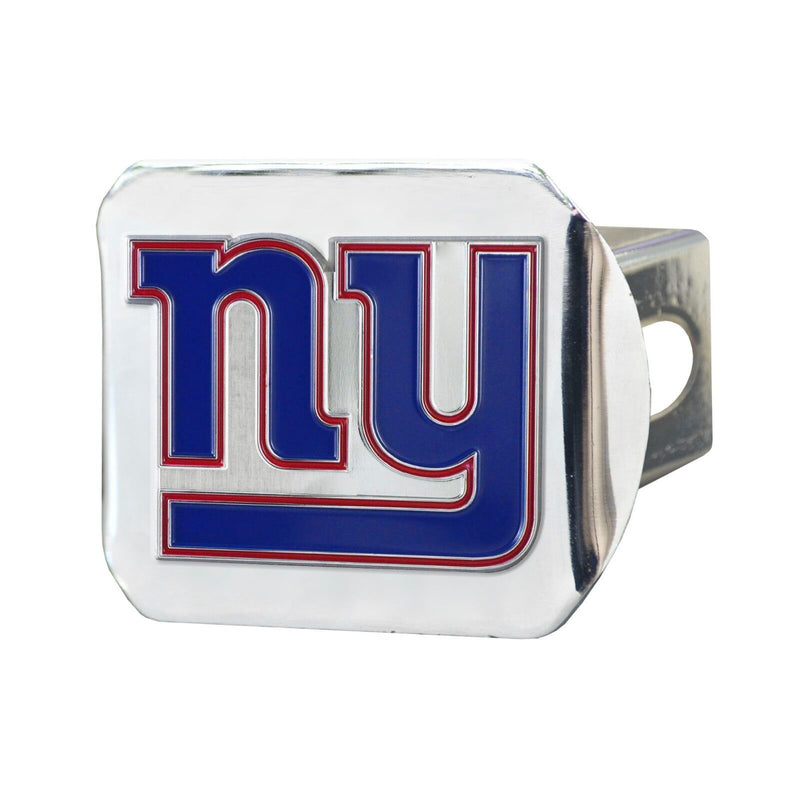 NFL New York Giants Color on Chrome 3D Metal Hitch Cover