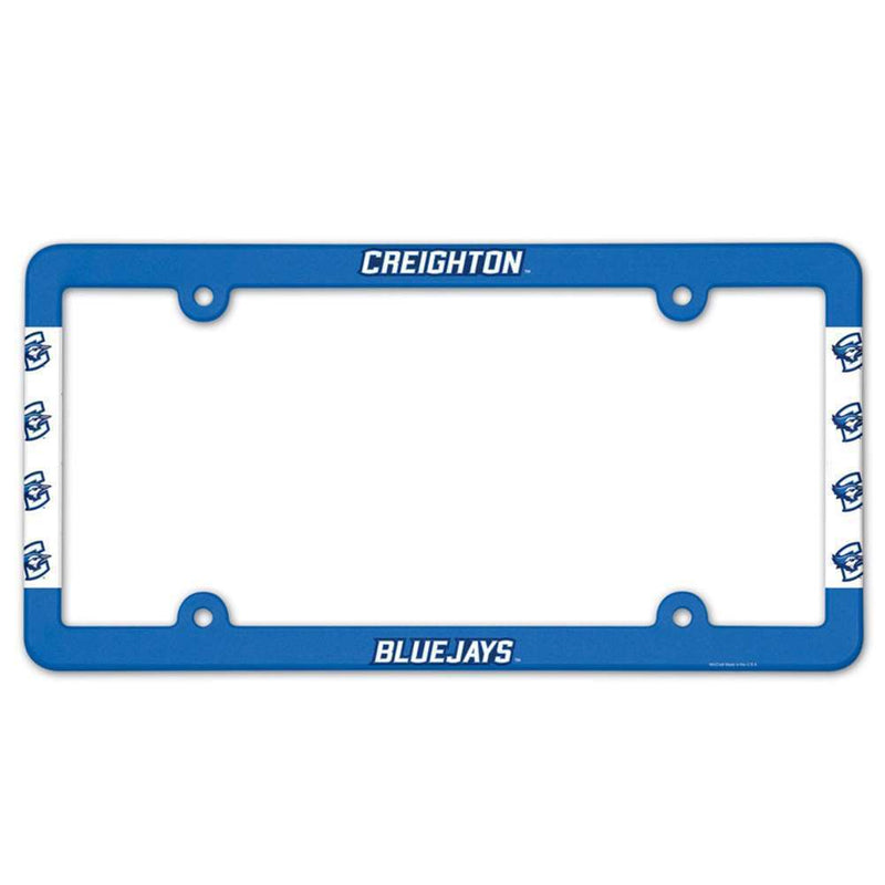 NCAA Creighton Bluejays Plastic License Plate Frame