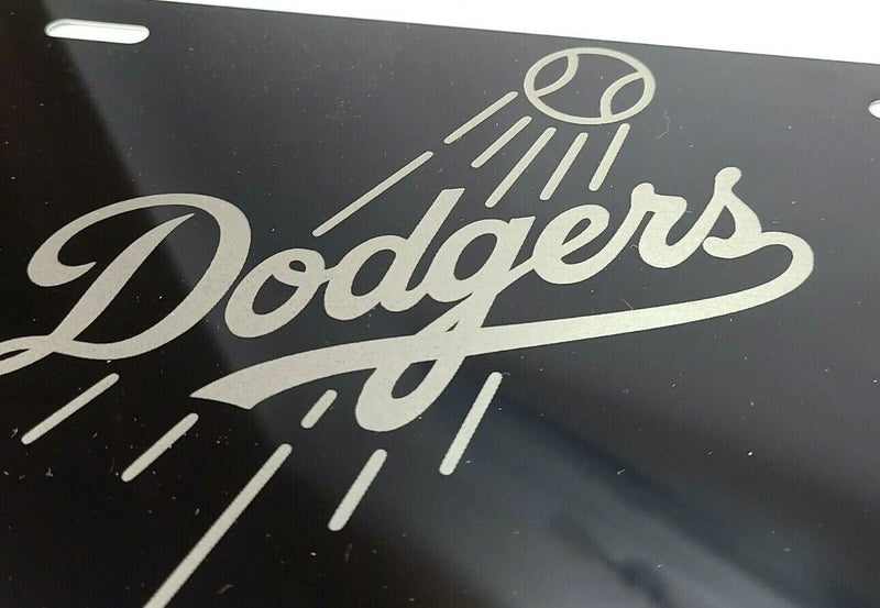 Los Angeles Dodgers aluminum license plate laser etched car front tag Man cave